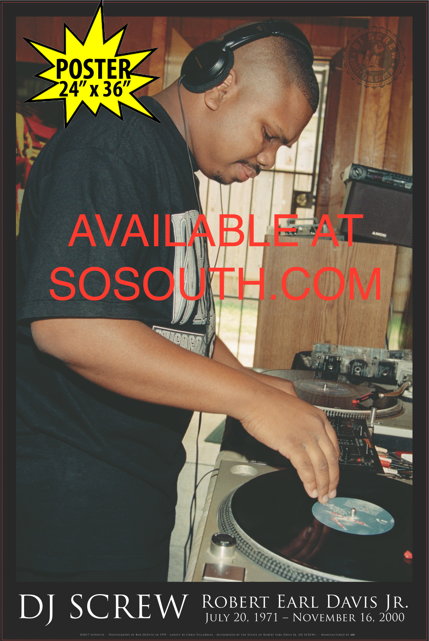 DJ Screw - POSTER DJ Screw - POSTER
